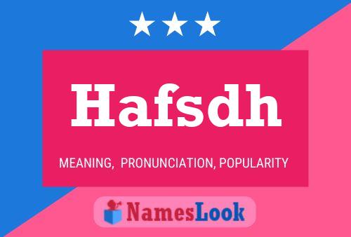 Hafsdh Name Poster