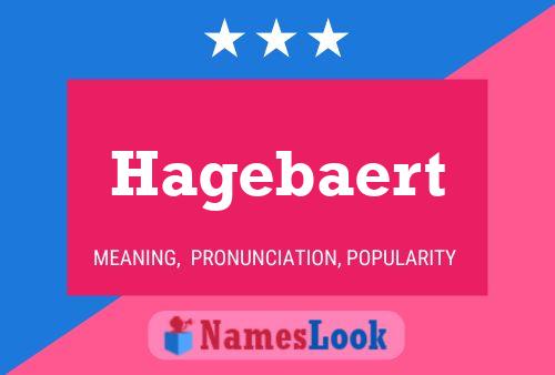 Hagebaert Name Poster