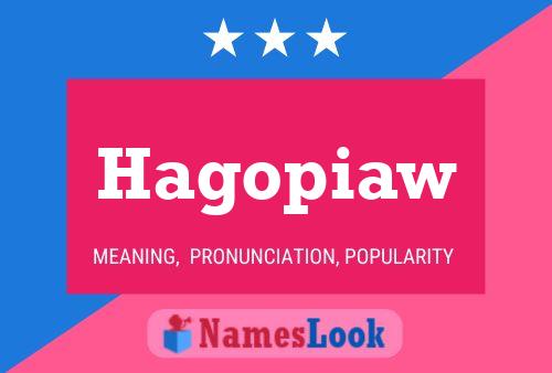 Hagopiaw Name Poster