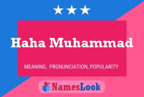 Haha Muhammad Name Poster