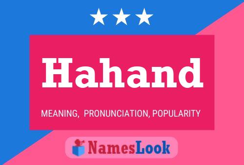 Hahand Name Poster