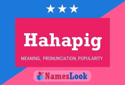 Hahapig Name Poster