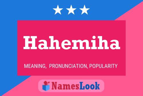 Hahemiha Name Poster