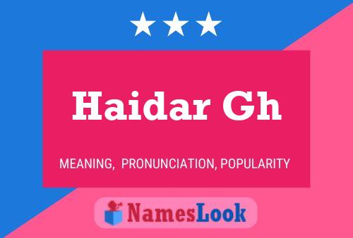 Haidar Gh Name Poster