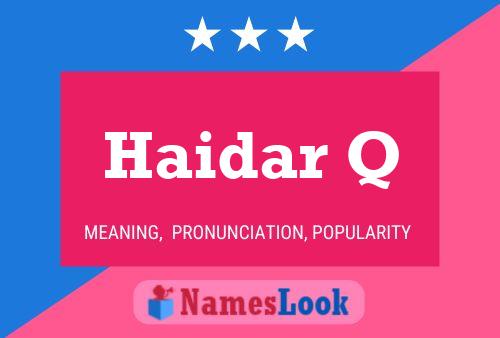 Haidar Q Name Poster