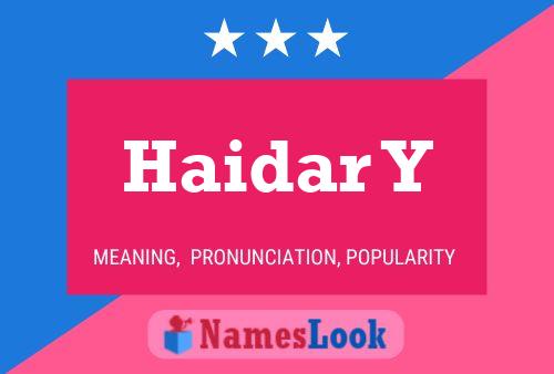 Haidar Y Name Poster