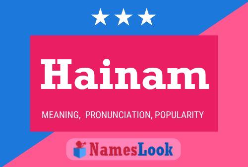 Hainam Name Poster