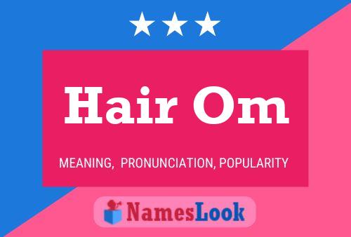 Hair Om Name Poster