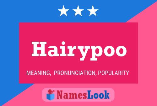 Hairypoo Name Poster