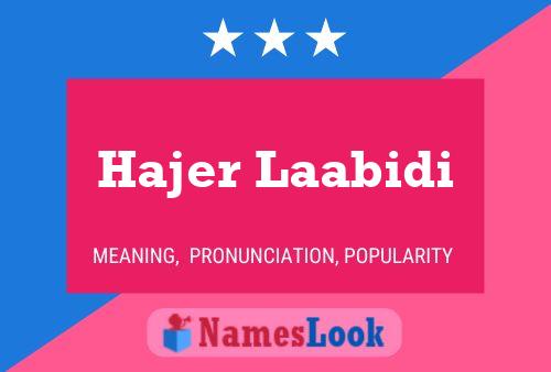 Hajer Laabidi Name Poster