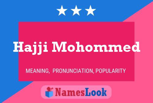 Hajji Mohommed Name Poster