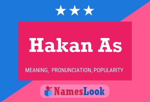 Hakan As Name Poster