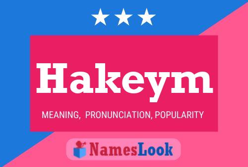 Hakeym Name Poster