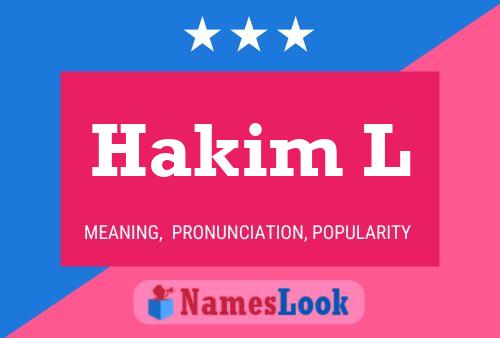 Hakim L Name Poster