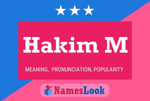 Hakim M Name Poster