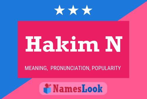 Hakim N Name Poster