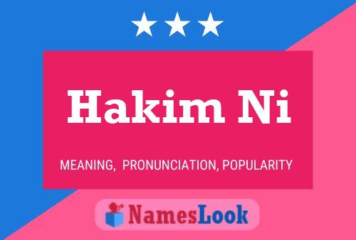 Hakim Ni Name Poster