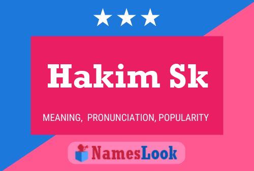 Hakim Sk Name Poster