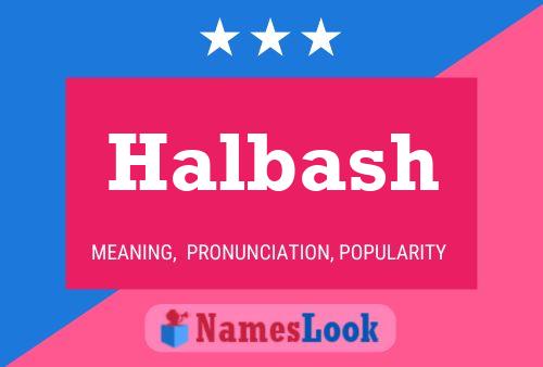 Halbash Name Poster