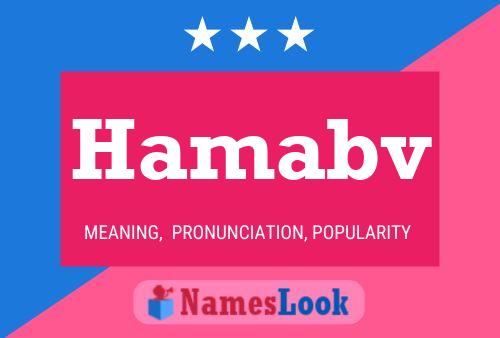 Hamabv Name Poster