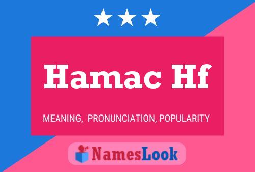 Hamac Hf Name Poster