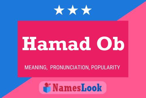 Hamad Ob Name Poster