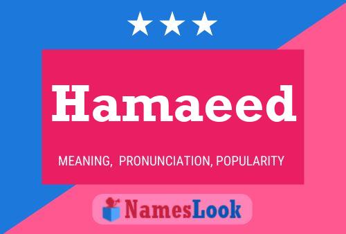 Hamaeed Name Poster