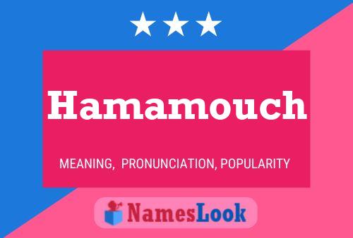 Hamamouch Name Poster