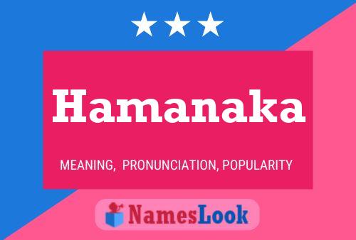 Hamanaka Name Poster