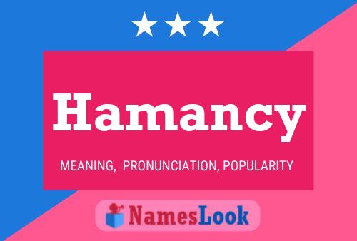 Hamancy Name Poster