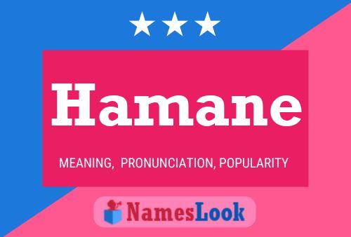 Hamane Name Poster