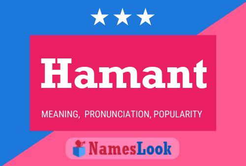 Hamant Name Poster