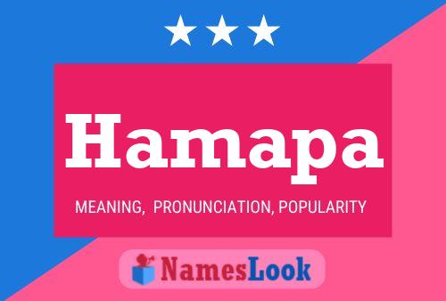 Hamapa Name Poster