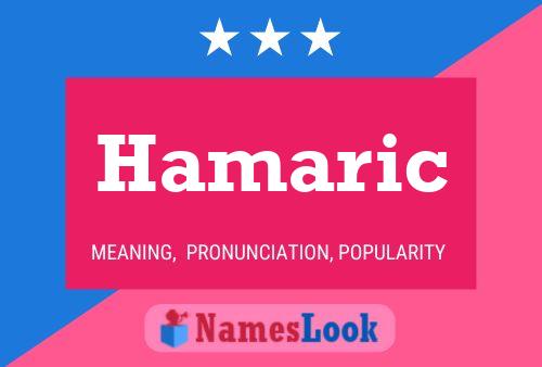 Hamaric Name Poster