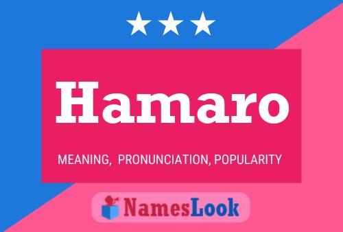 Hamaro Name Poster