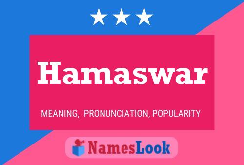 Hamaswar Name Poster