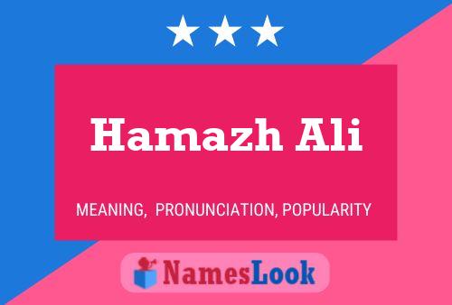 Hamazh Ali Name Poster