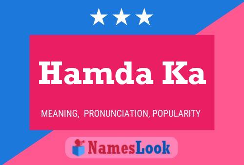 Hamda Ka Name Poster