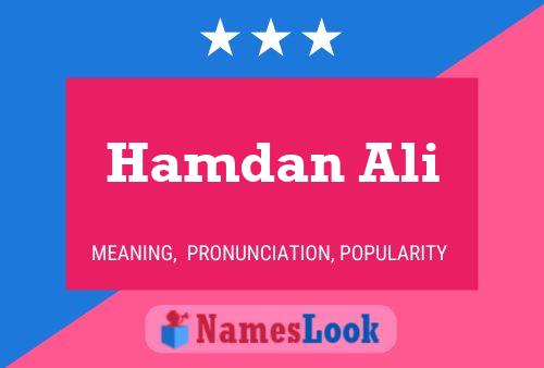 Hamdan Ali Name Poster