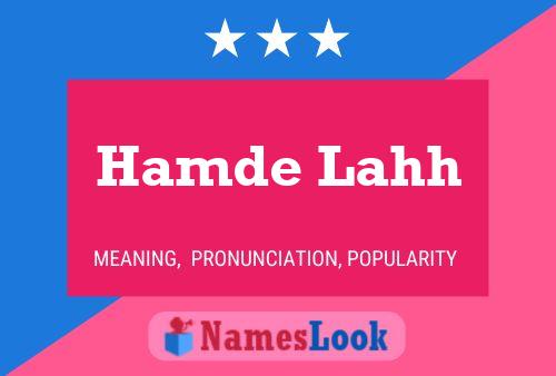 Hamde Lahh Name Poster