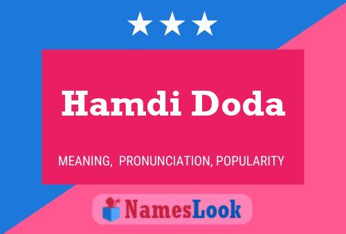 Hamdi Doda Name Poster