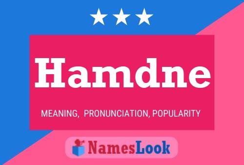 Hamdne Name Poster