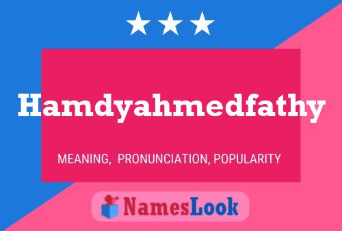 Hamdyahmedfathy Name Poster