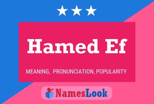 Hamed Ef Name Poster