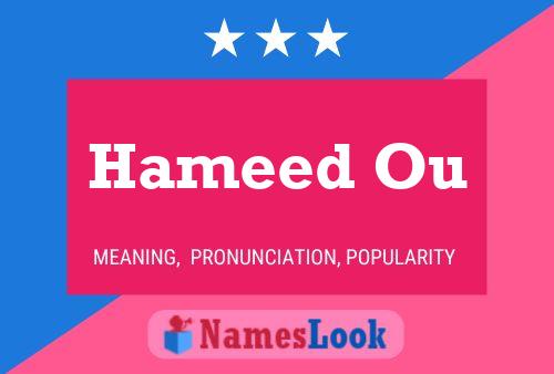 Hameed Ou Name Poster