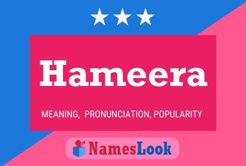 Hameera Name Poster