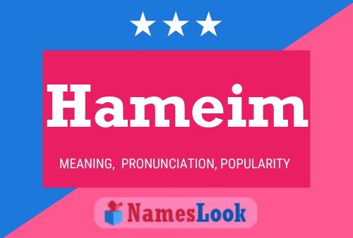 Hameim Name Poster