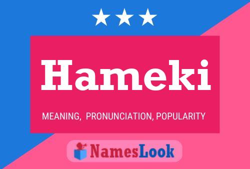 Hameki Name Poster