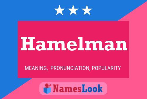 Hamelman Name Poster