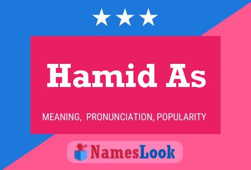 Hamid As Name Poster